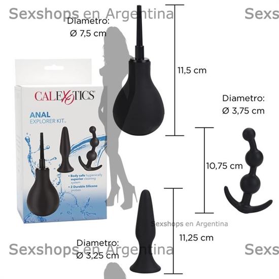 Kit Anal plug,dilatador y limpiador